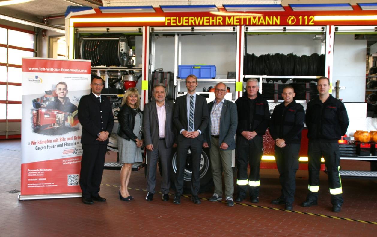 Landtagsabgeordnete besuchten die Mettmanner Feuerwehr