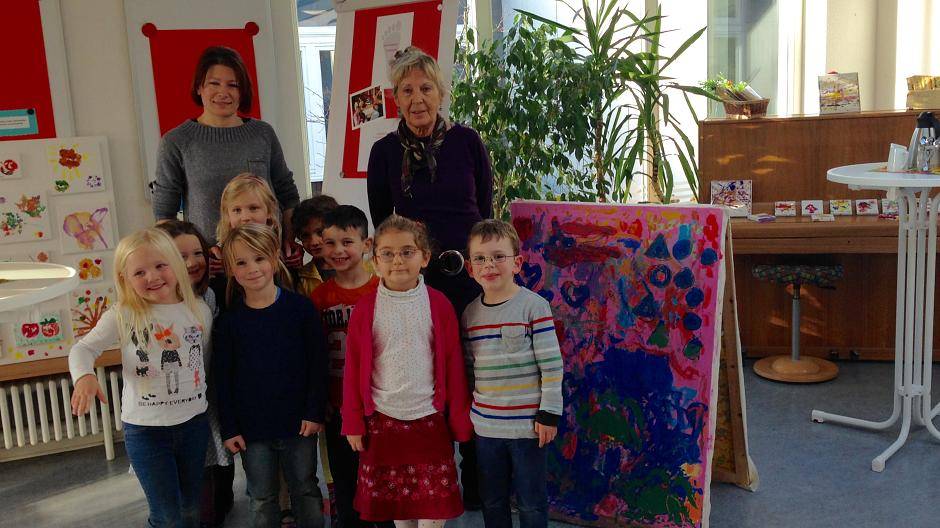 Kinder-Kunstausstellung im Städt. Kinder- und Familienzentrum Händelstraße