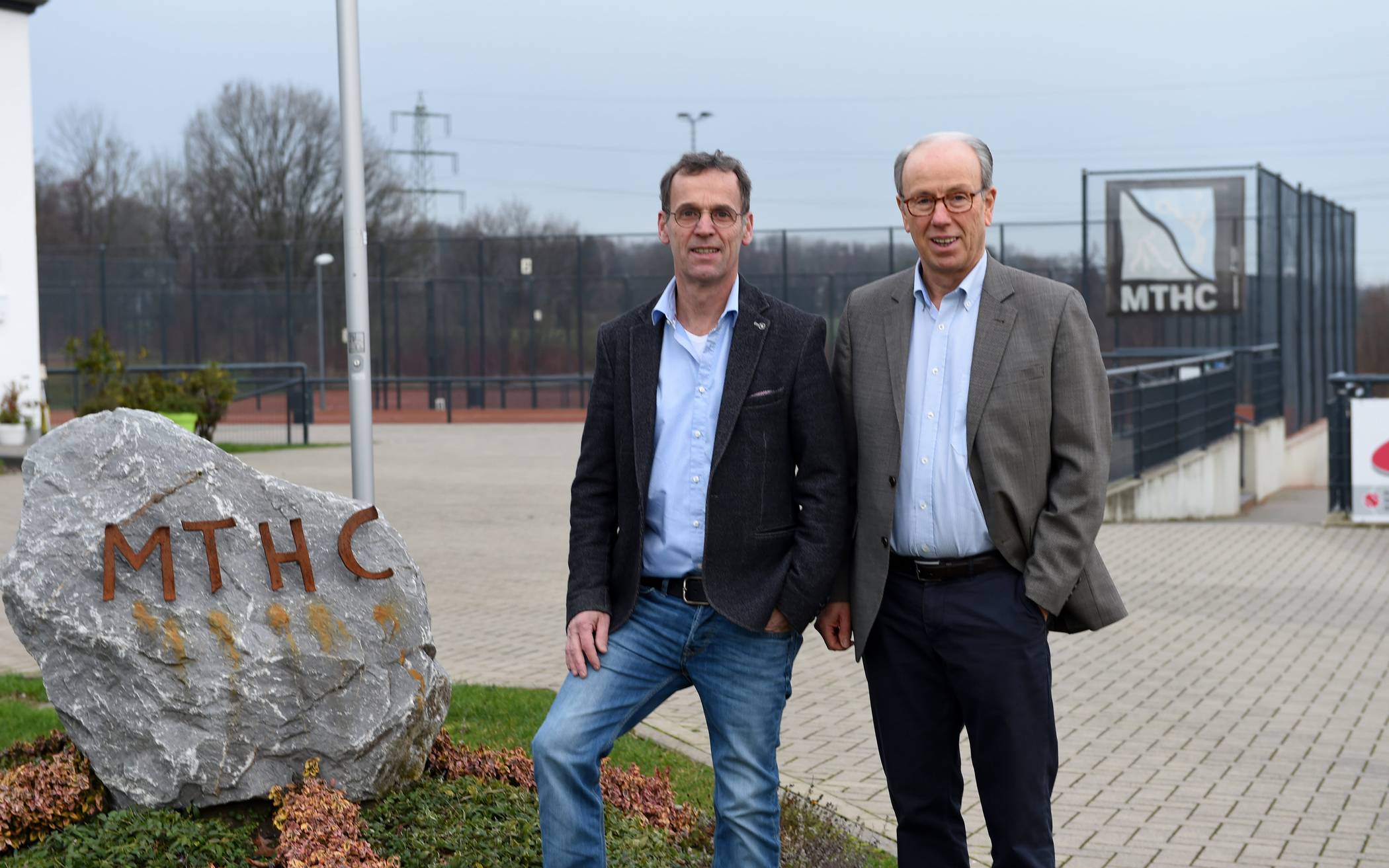  Der Vorsitzende des MTHC Frank Heinrichs und Finanzvorstand Ralf Andreas. 