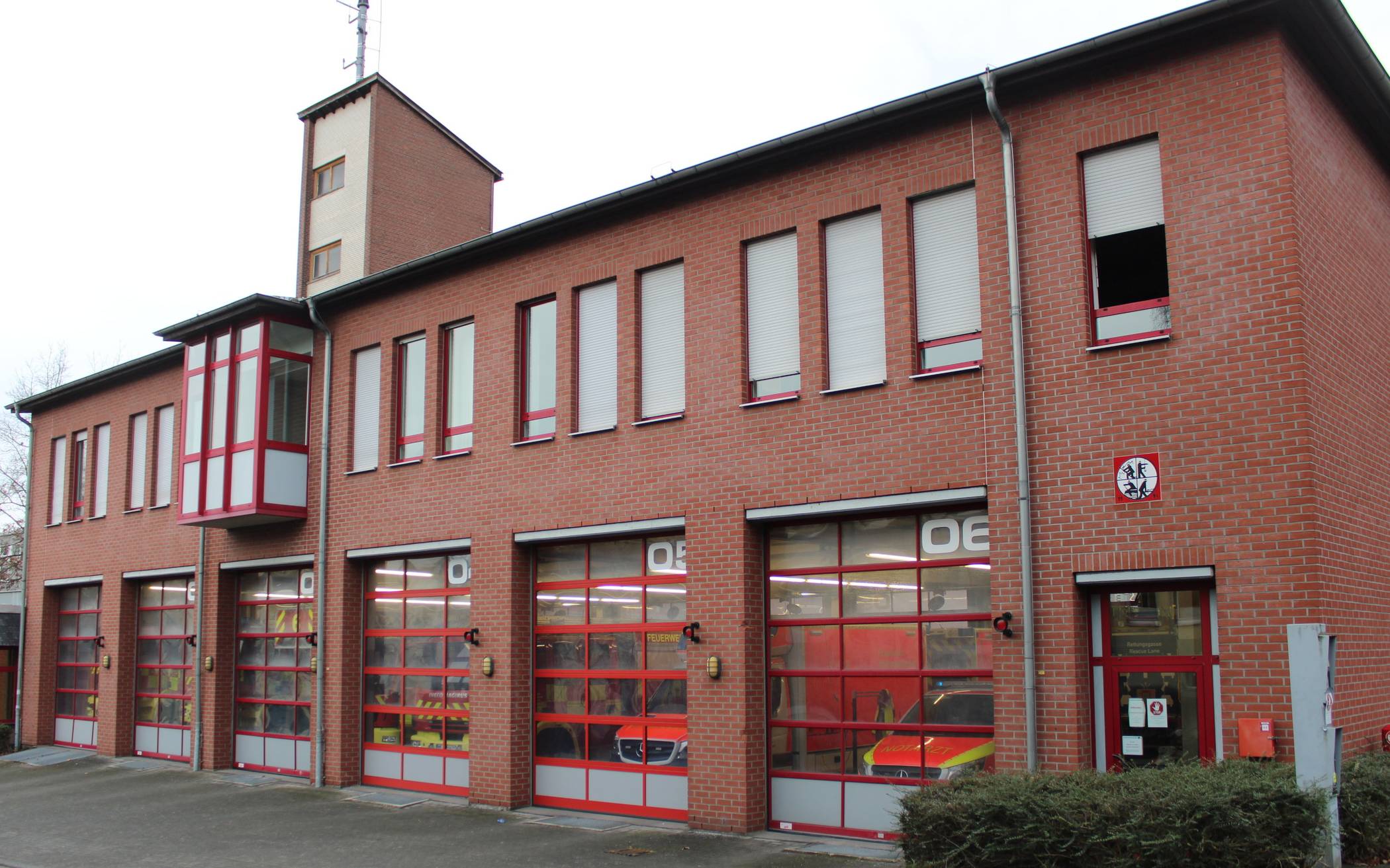  Die Feuerwache an der Laubacher Straße. 