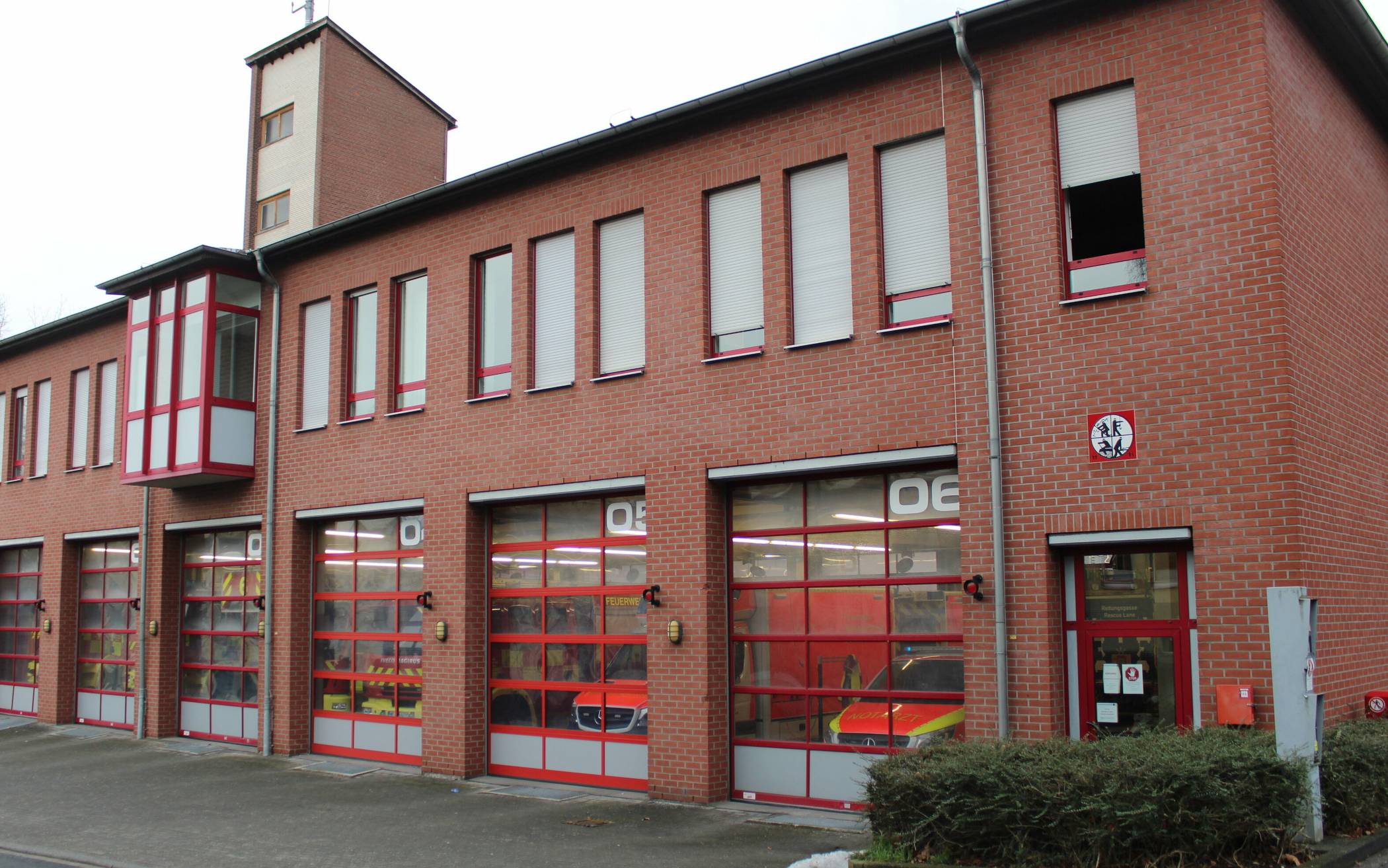  Die Feuerwache an der Laubacher Straße. 