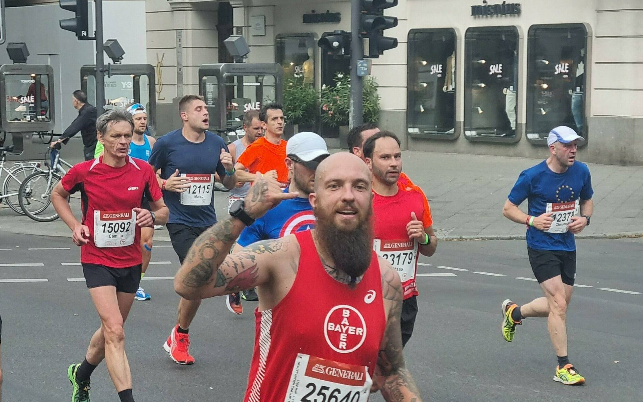 Kim Cremer beim Berliner Halbmarathon.&#x21e5;Foto: Reinhold