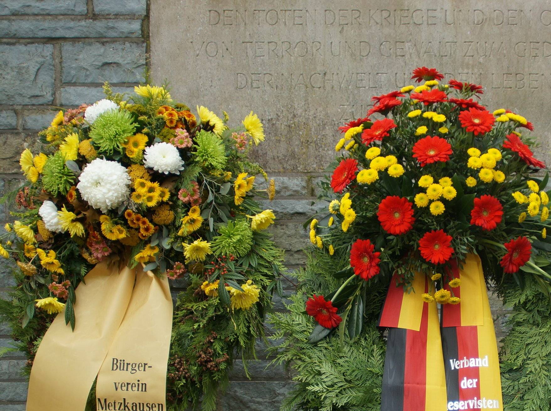 Kränze zum Volkstrauertag.&#x21e5;Foto: Bürgerverein