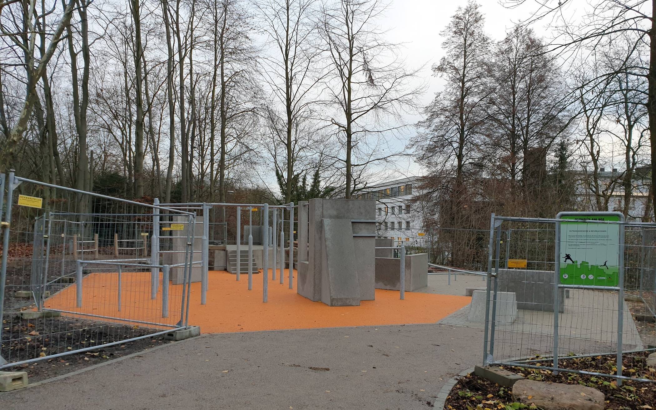  Auf dem ehemaligen Bolzplatz an der Rheinstraße ist die Parkour-Anlage entstanden. 