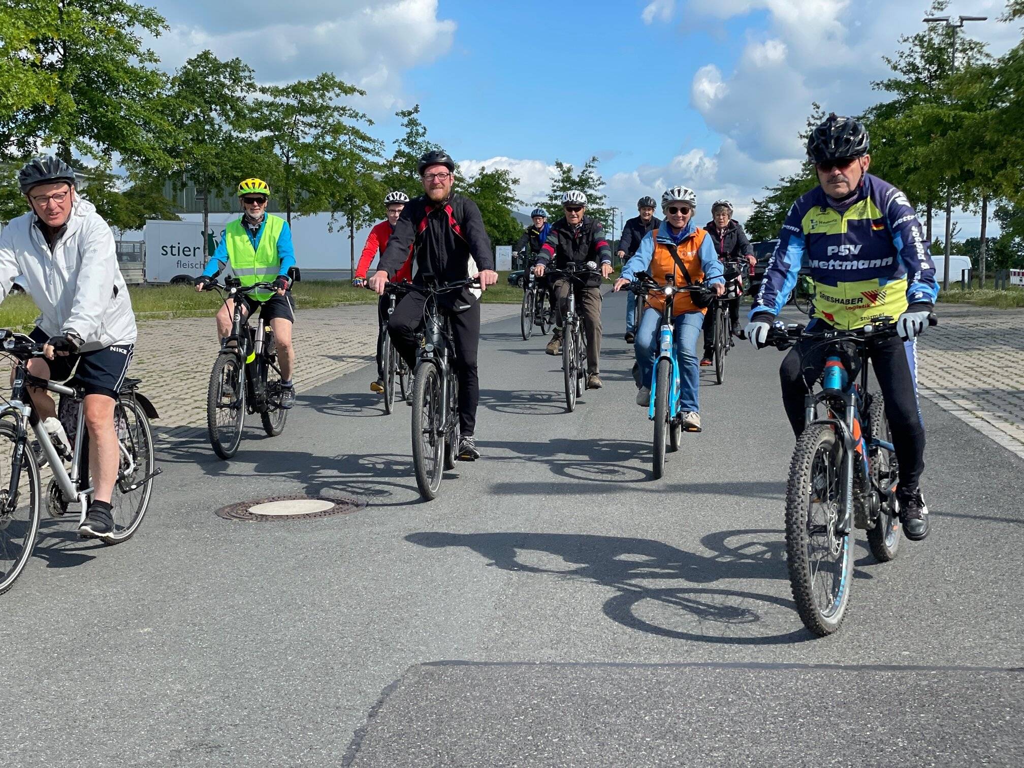  Rege Beteiligung gab es auch bei der Abschlusstour zum Stadtradeln 2022 in Mettmann. 