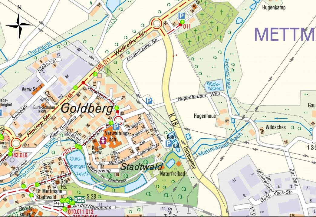 Stadtkarte Mettmann