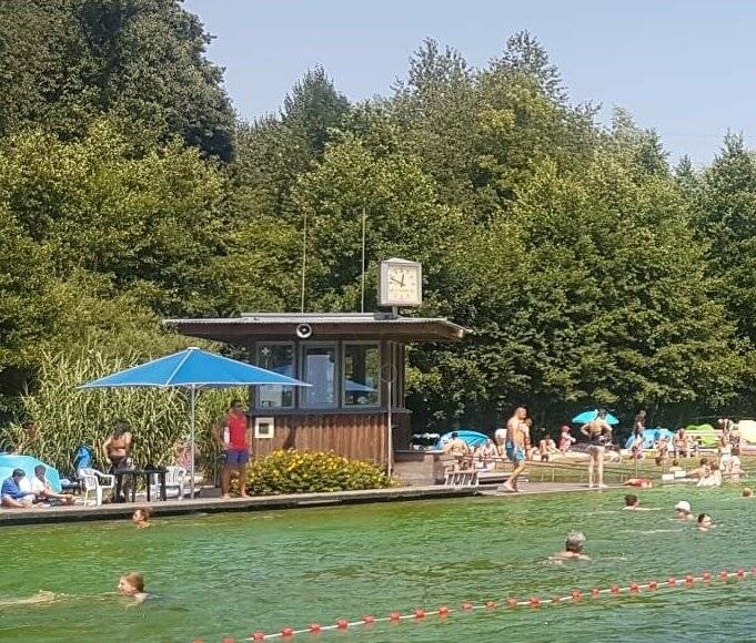 Die Wasserqualität im Naturfreibad unterliegt ständiger