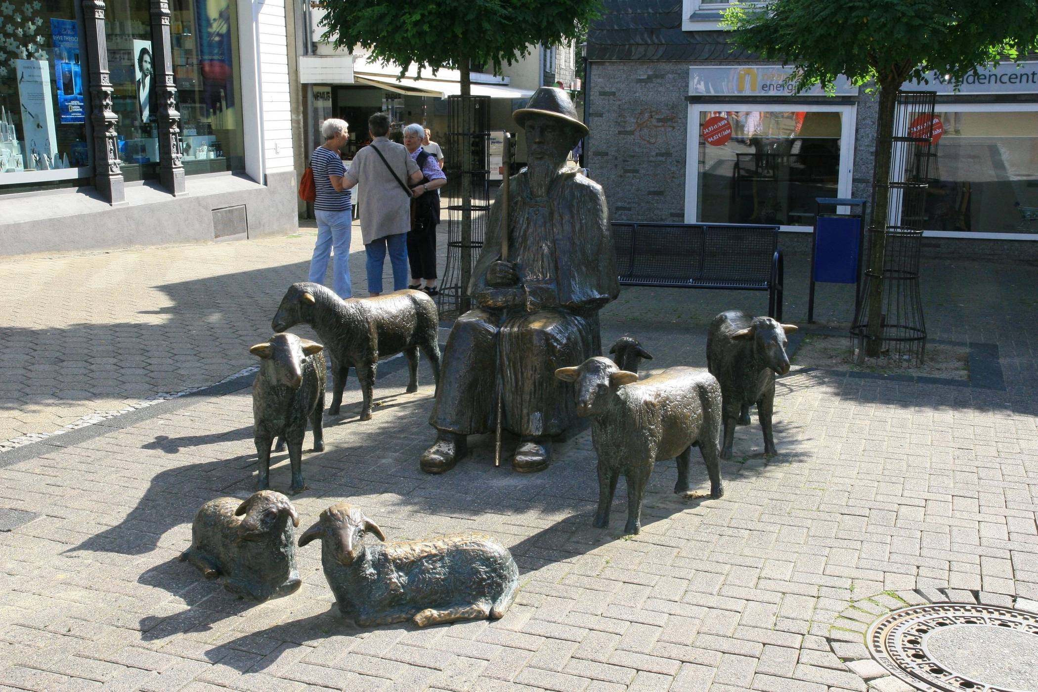 Die Schäfergruppe an der Freiheitstraße wird nun nicht mehr beleuchtet.  