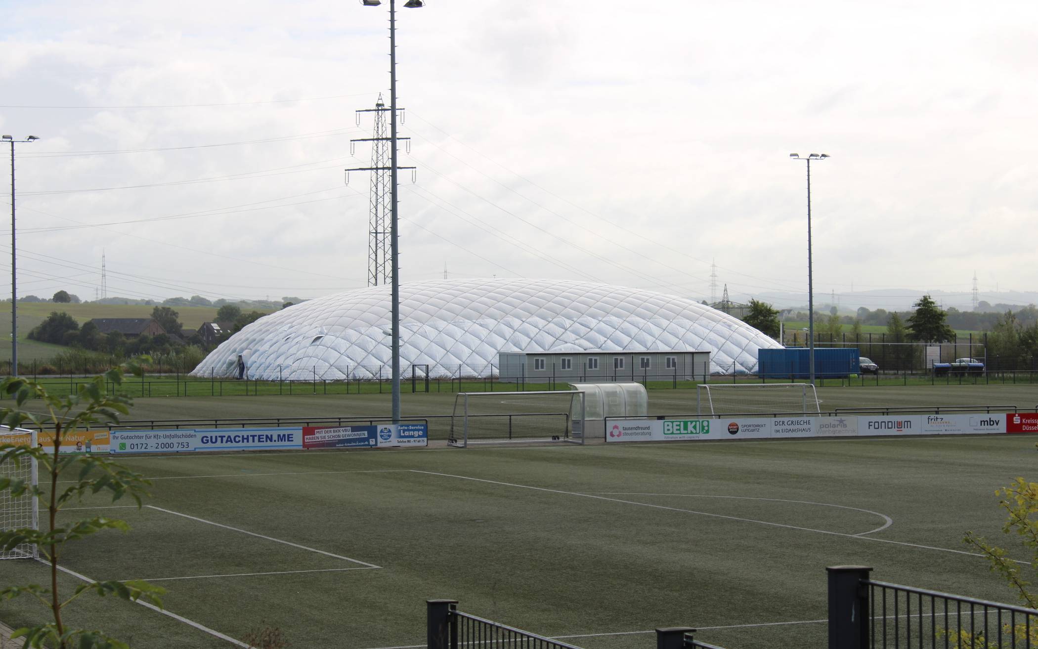 Die Traglufthalle konnte von der Stadt