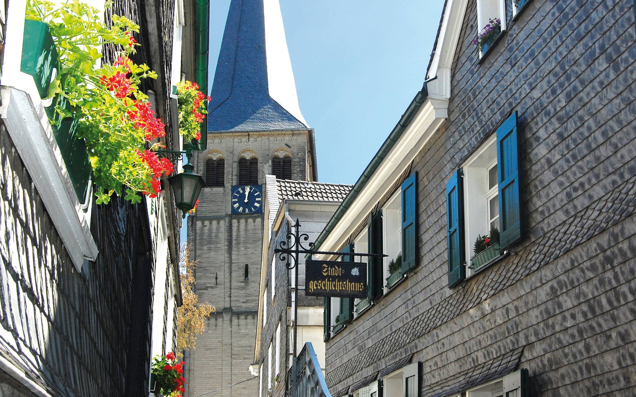  Die Mettmanner Oberstadt ist eine Schatztruhe für an Geschichte interessierte Menschen. 