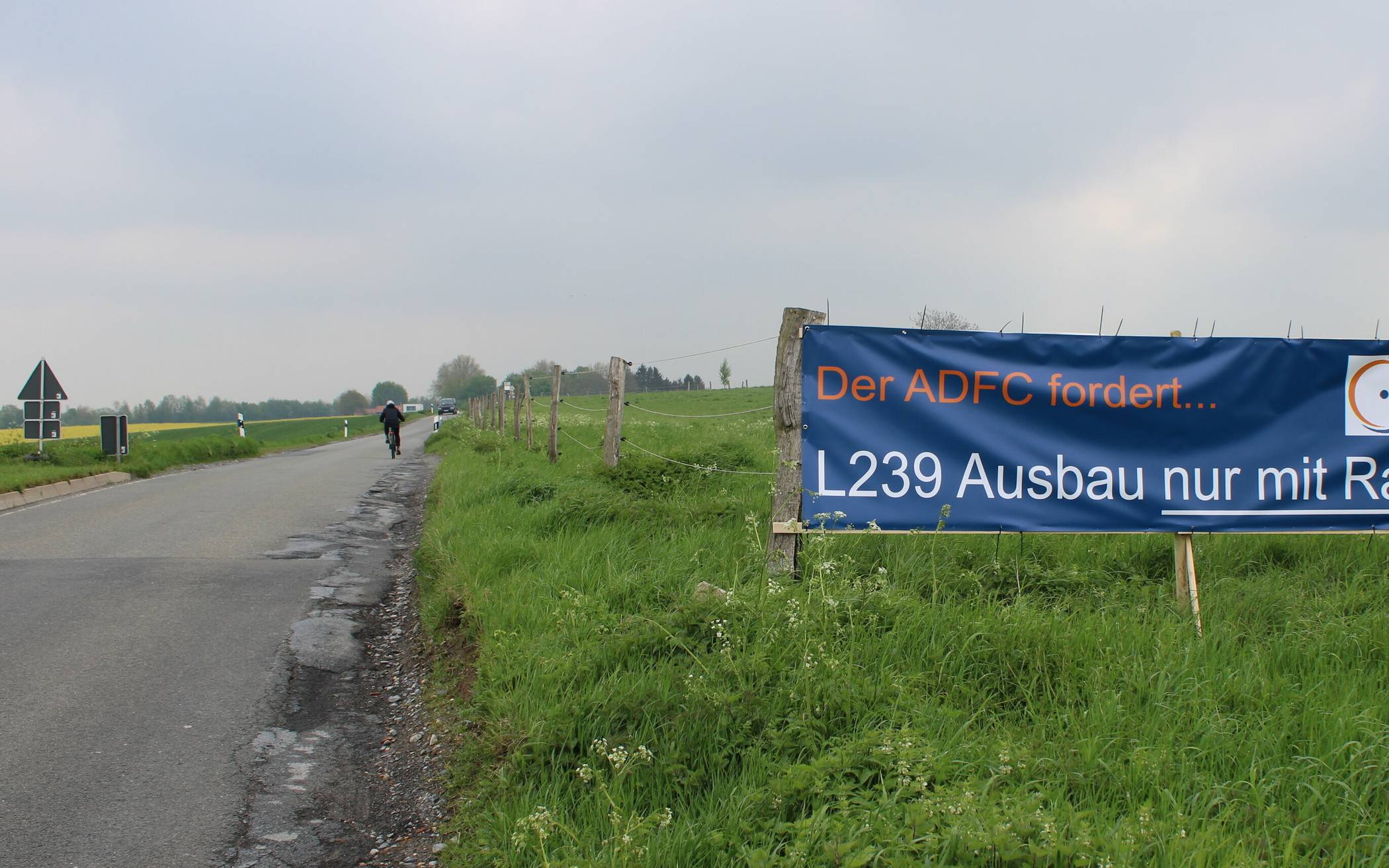  Auch der ADFC Mettmann setzt sich seit geraumer Zeit für den Bau eines Radweges an der L239 ein. 
