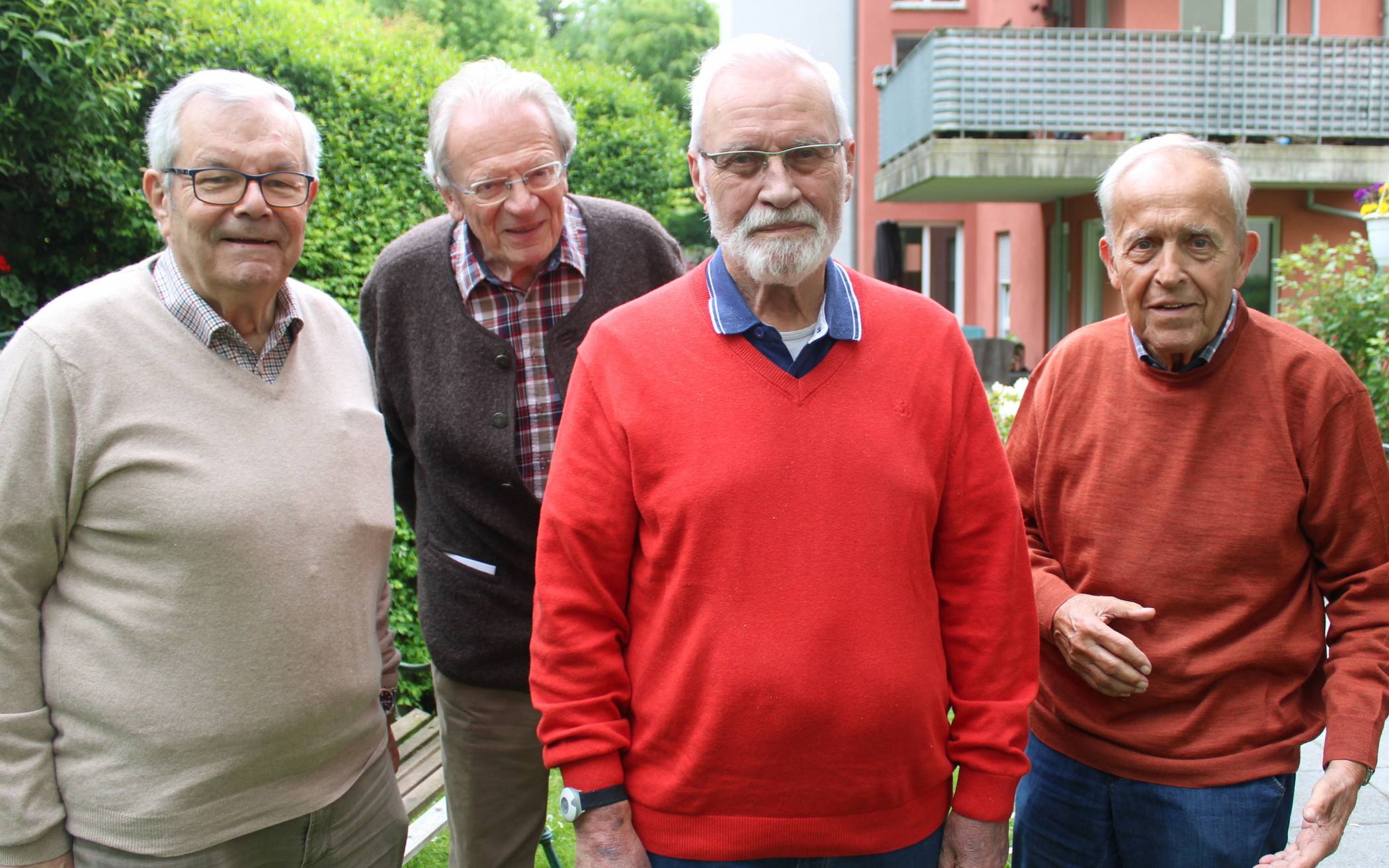  Ernst-August Kortenhaus, Horst Masanek, Ottokar Iven und Joachim Sander (von links) liegt Mettmann am  Herzen. 