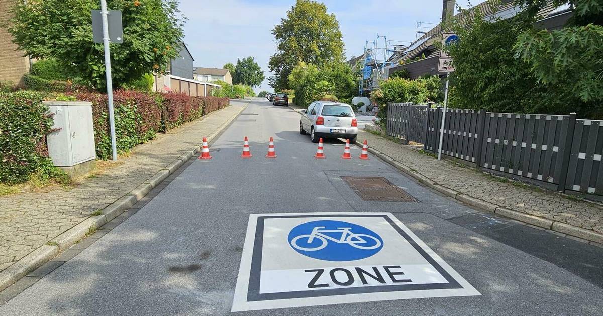 Der Kirchendeller Weg in Mettmann ist nun Fahrradzone.