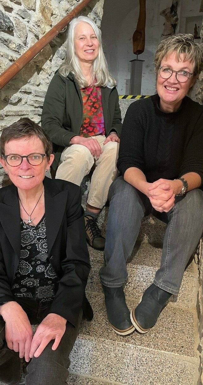 Die Künstlerinnen Sabine Morscheck, Susanne Trebing