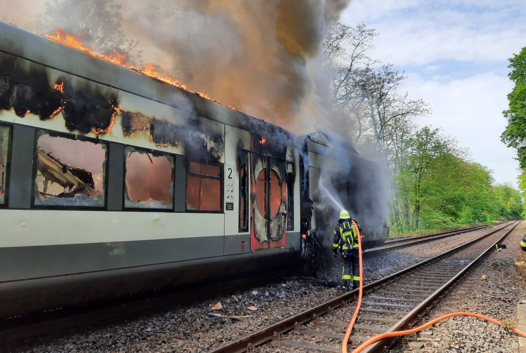 Schienenersatzverkehr nach Brand bei der Regiobahn