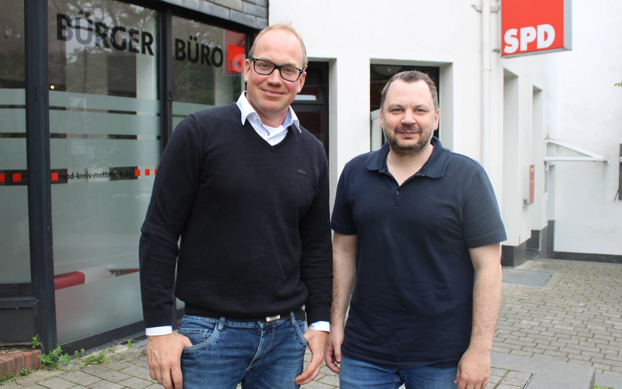 SPD-Ratsmitglieder Matthias Stascheit (links)  und Florian
