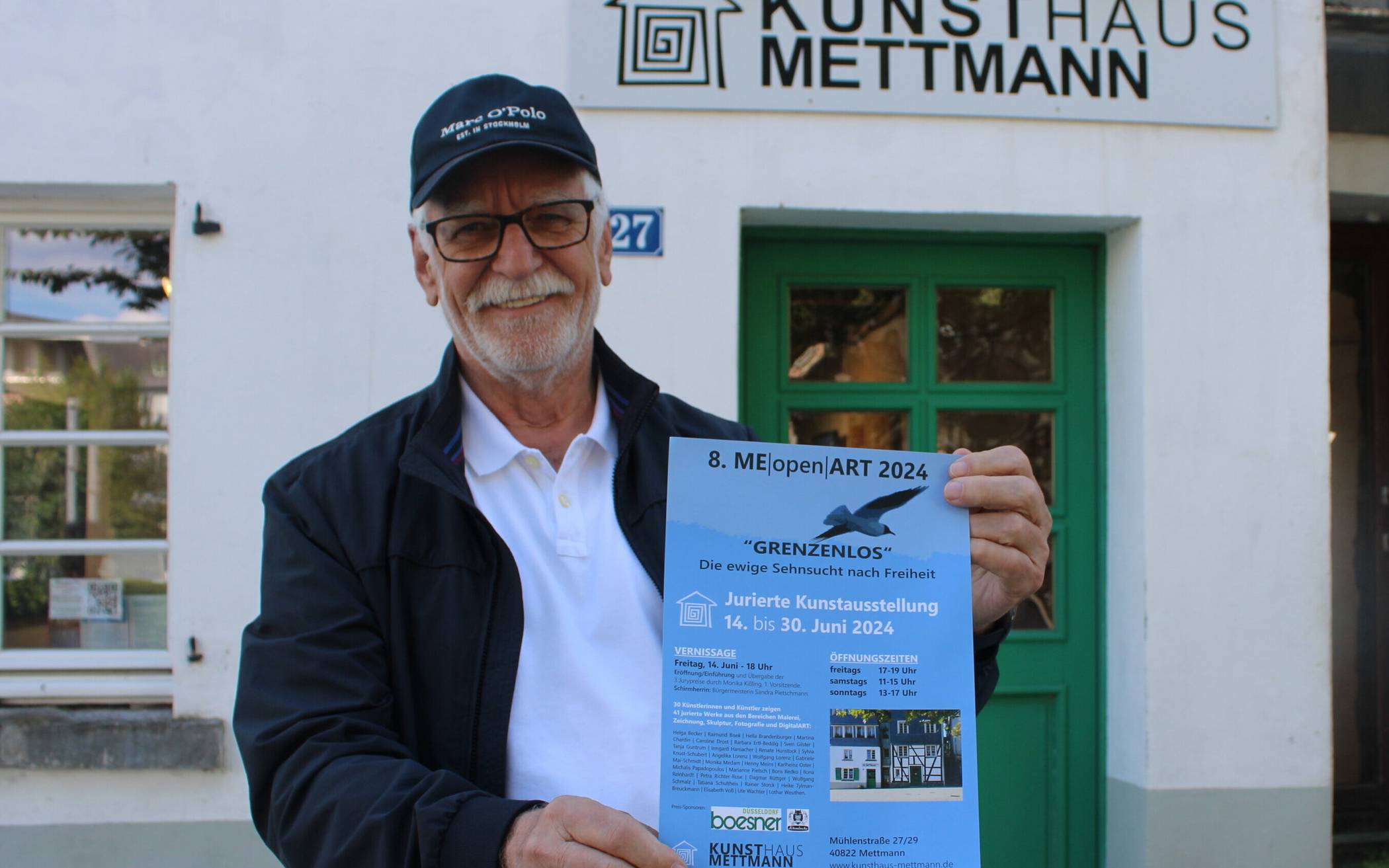  Lothar Weuthen vom Kunsthaus Mettmann hat die Schau auch in diesem Jahr initiiert und freut sich über das hohe Niveau der Werke, die  bei der MEopenART zu sehen sind. 