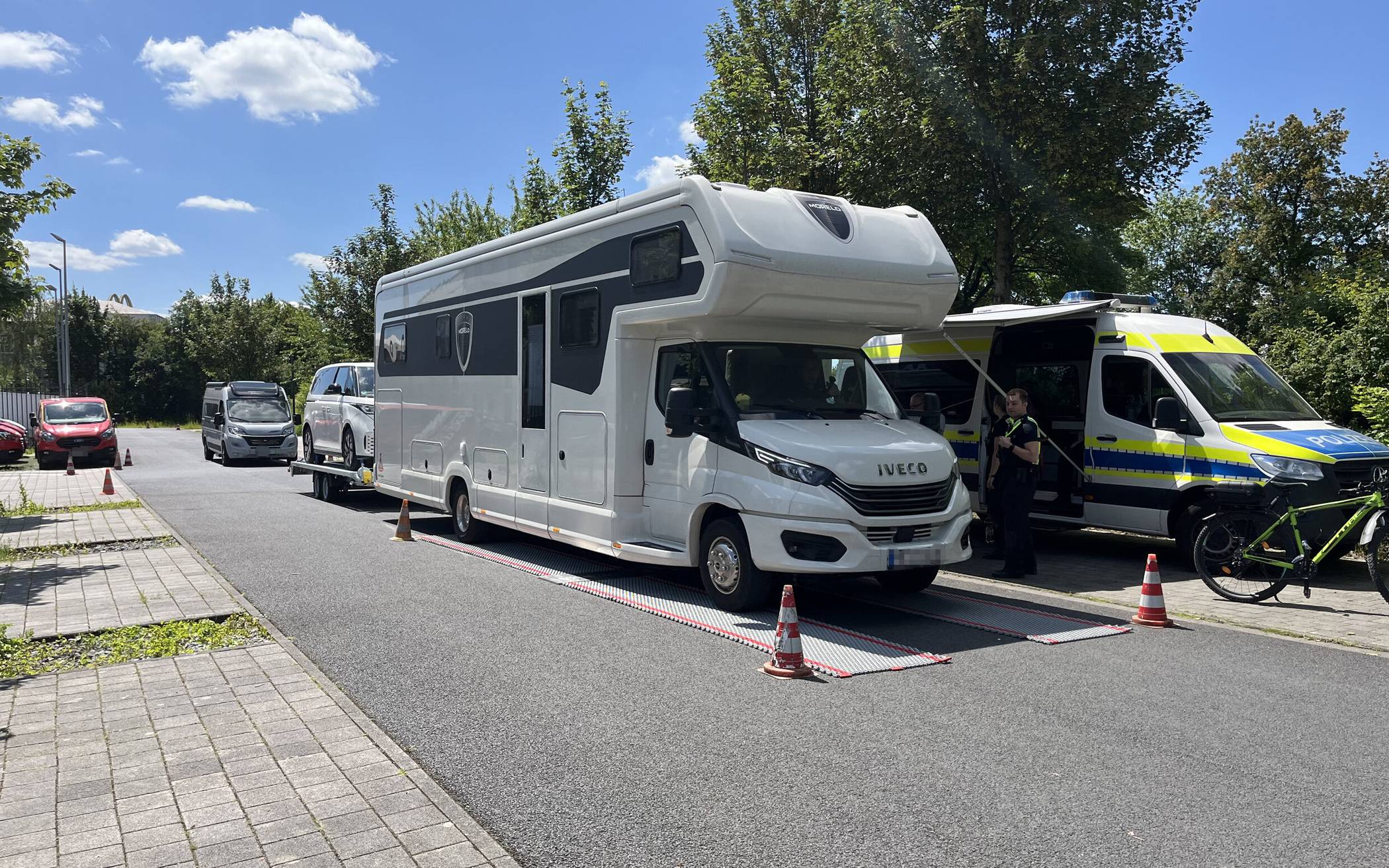 Zahlreiche Camper erschienen am Sonntag, 9.
