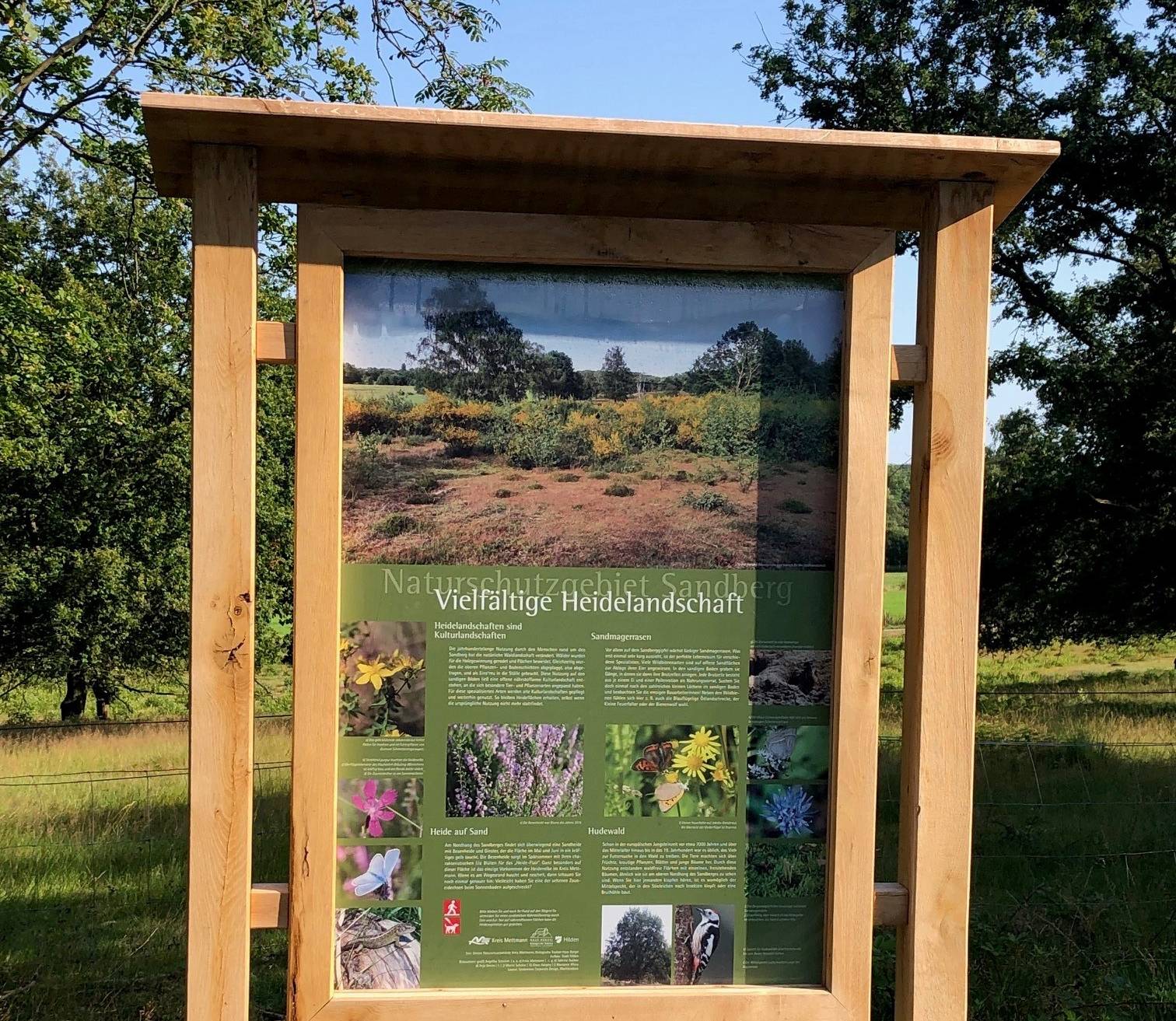Neue Informationstafeln in der Hildener Heide