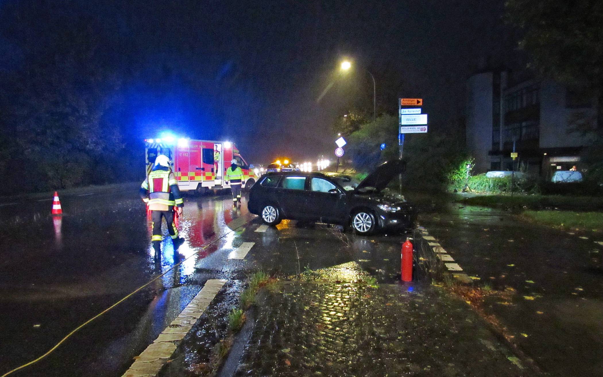 Die Unfallstelle heute Morgen in Mettmann.