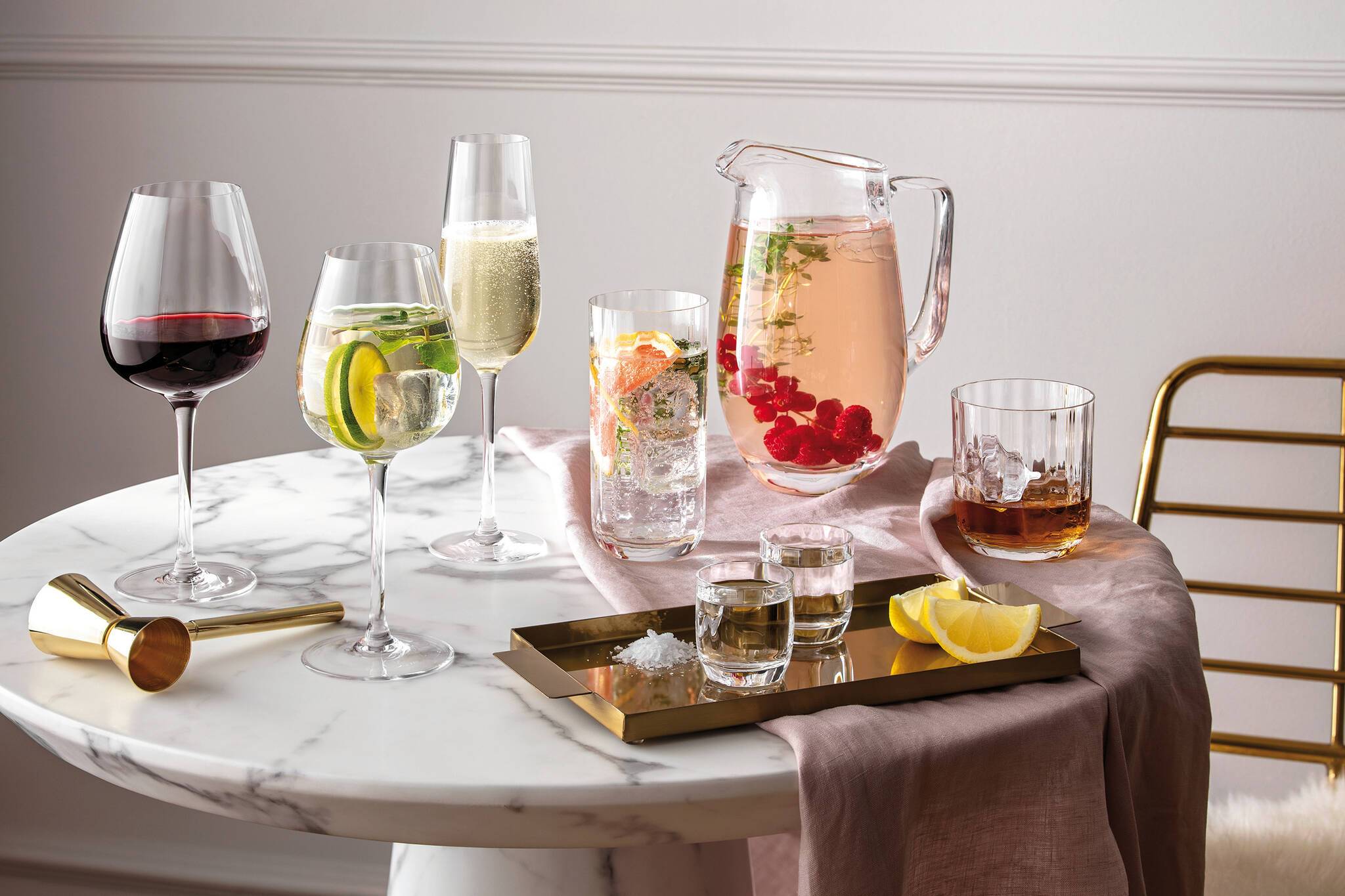  Für jedes Getränk gibt es ein passendes Glas, das die Aromen zur Geltung bringt. 