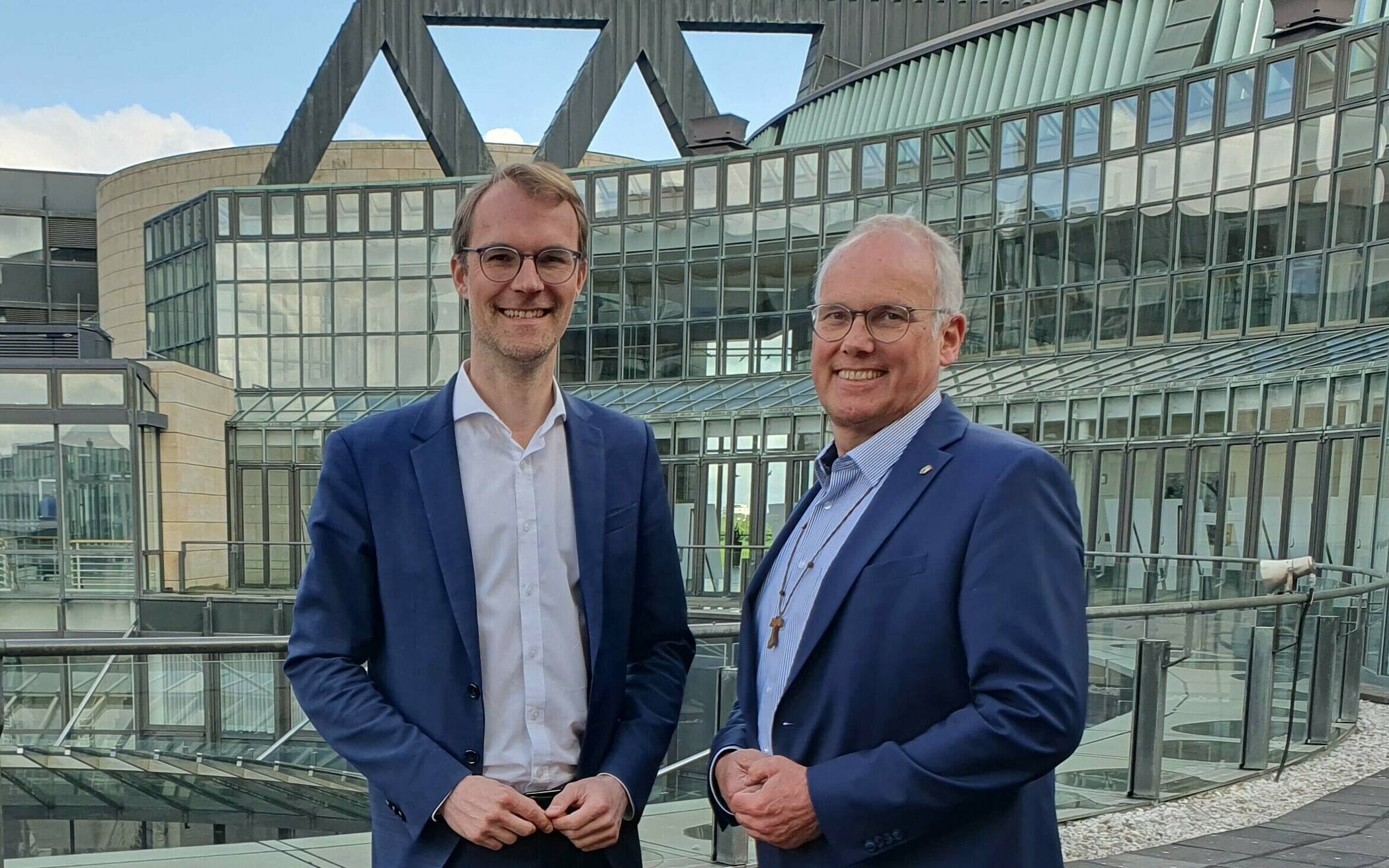Landtagsabgeordnete Dr. Christian Untrieser und Martin