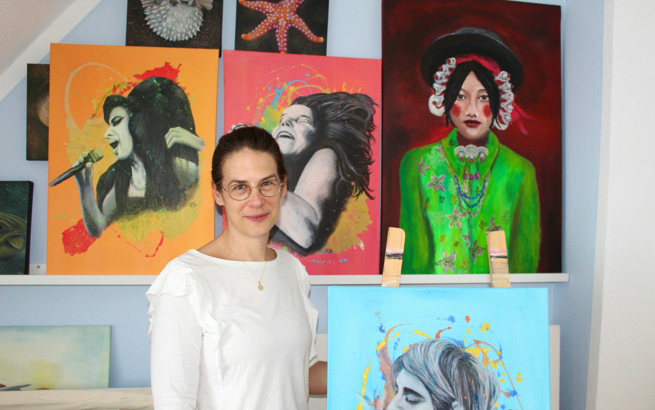  Künstlerin Kristina Kötter. 