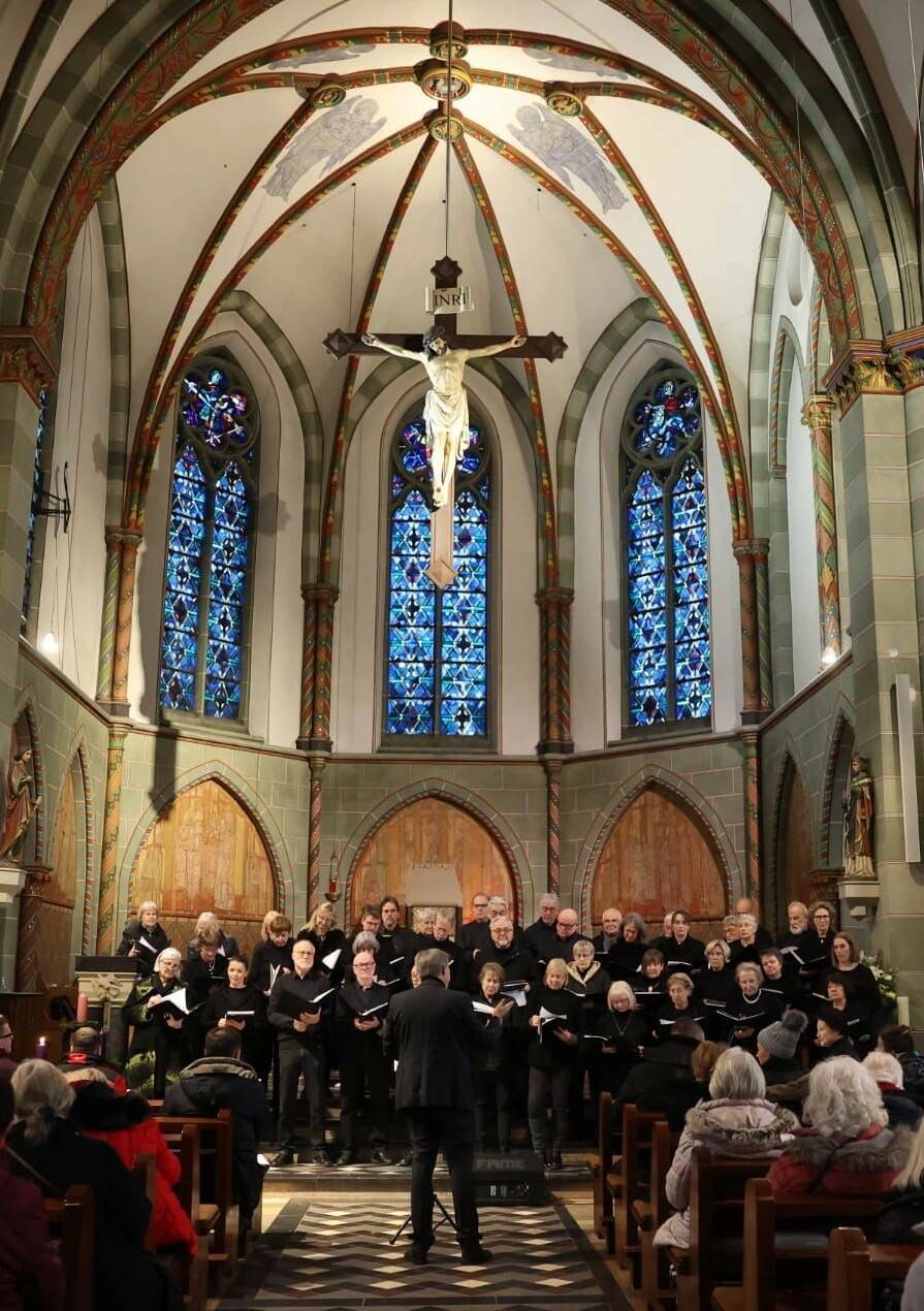 Schon im vergangenen Jahr hat der Konzertchor Ratingen begeistert. Auch diesmal wird er im Rahmen des Blotschenmarktes in St. Lambertus auftreten.  