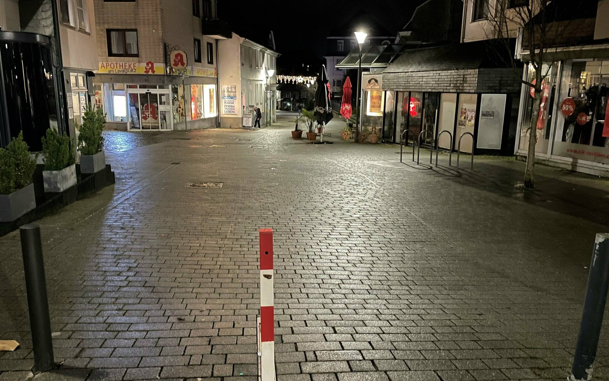 Die Klapp-Poller in der Freiheitstraße können