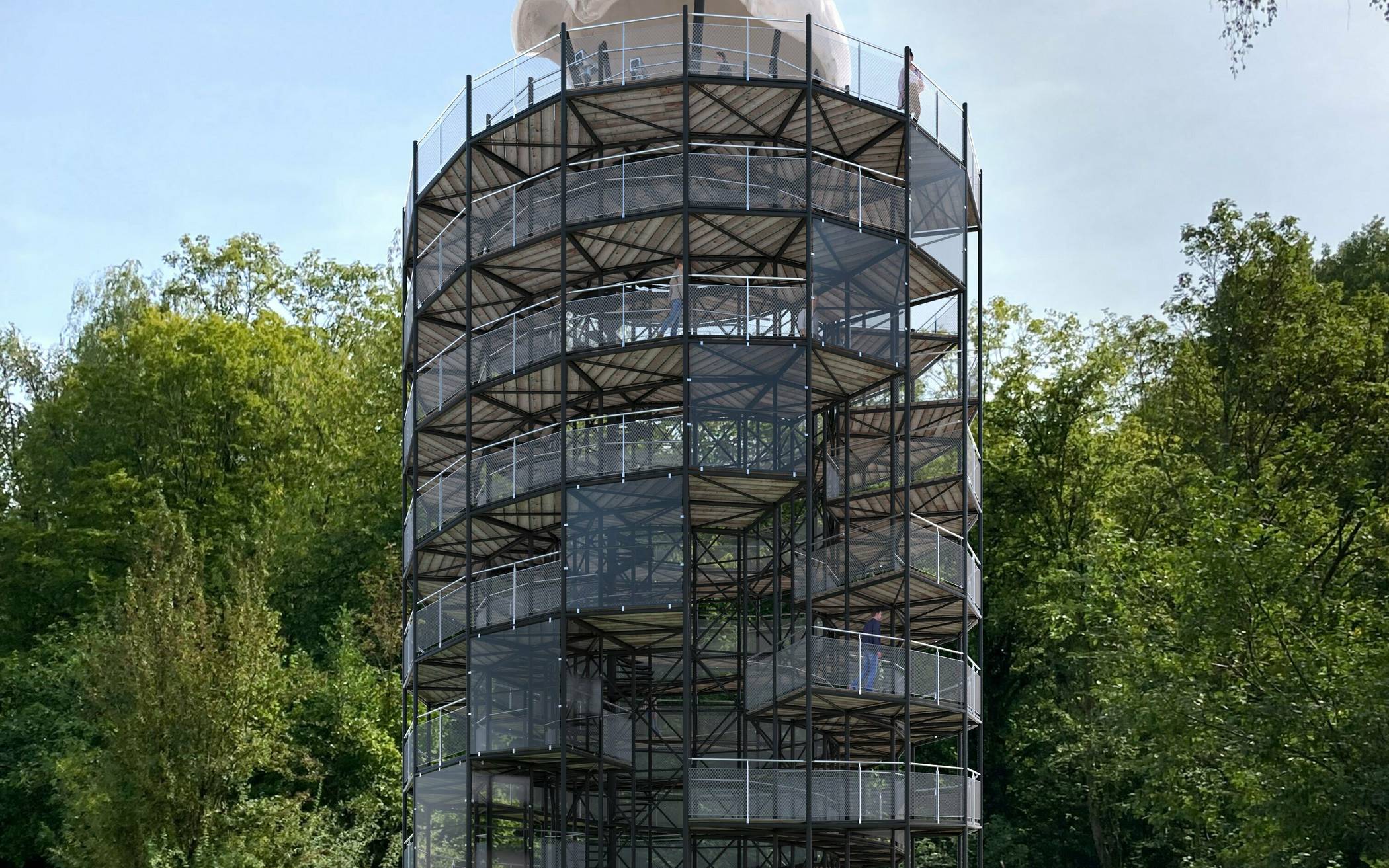  Publikumsmagnet: der Aussichtsturm Höhlenblick.   