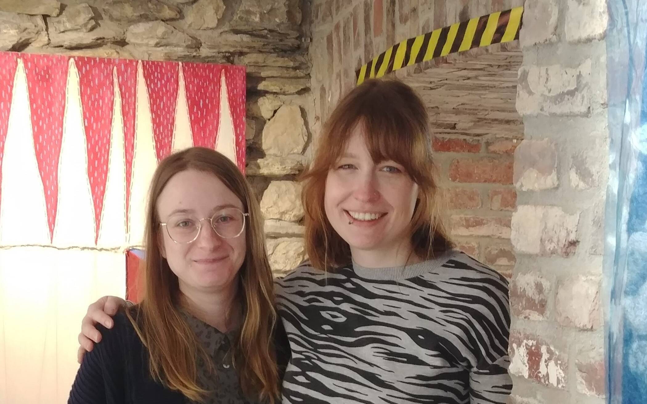 Sarah Kirschnick, links, und Kathrin Edwards