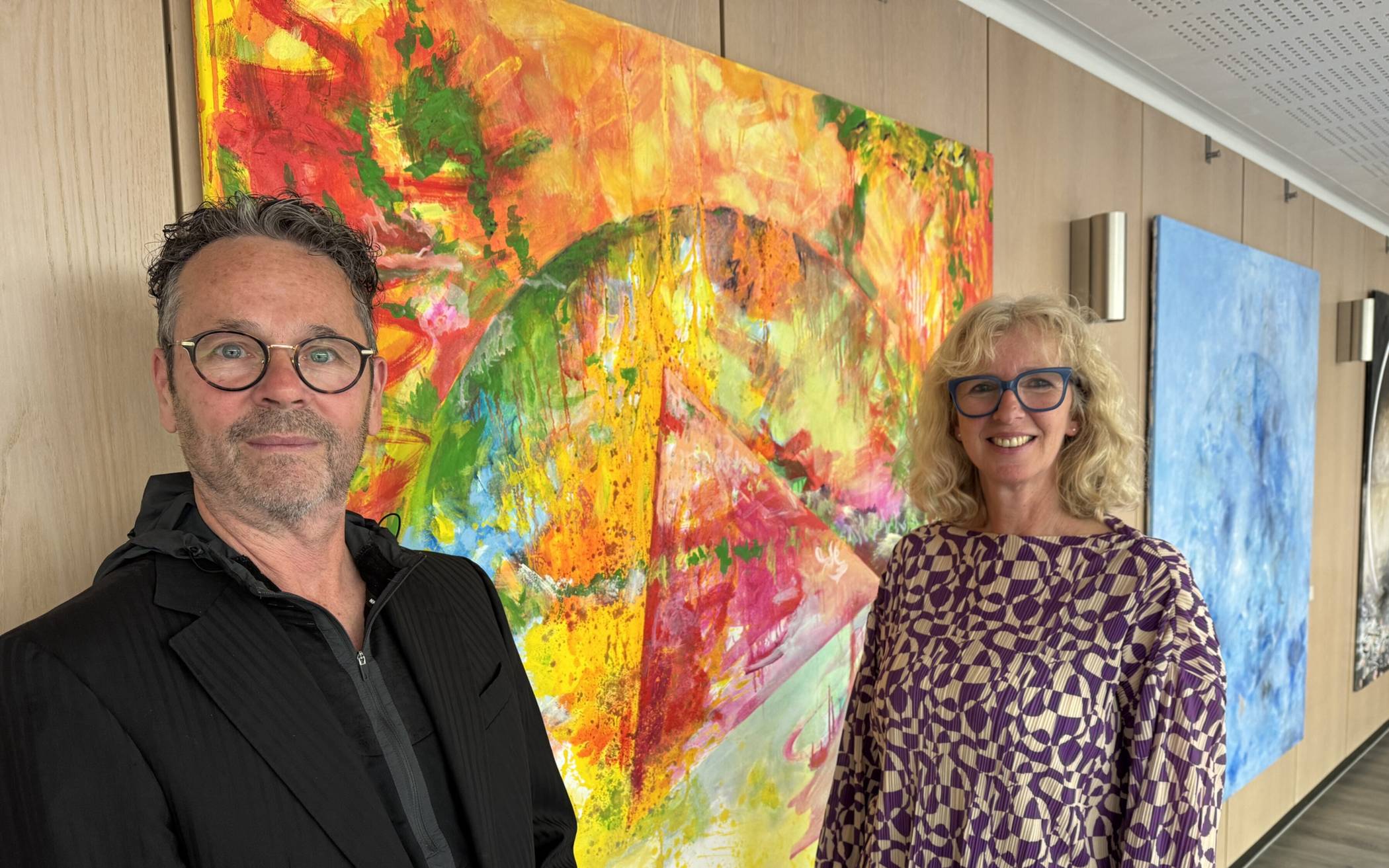 Arnd Puderbach und Ute Wiegand haben die Ausstellung am Montag eröffnet. 