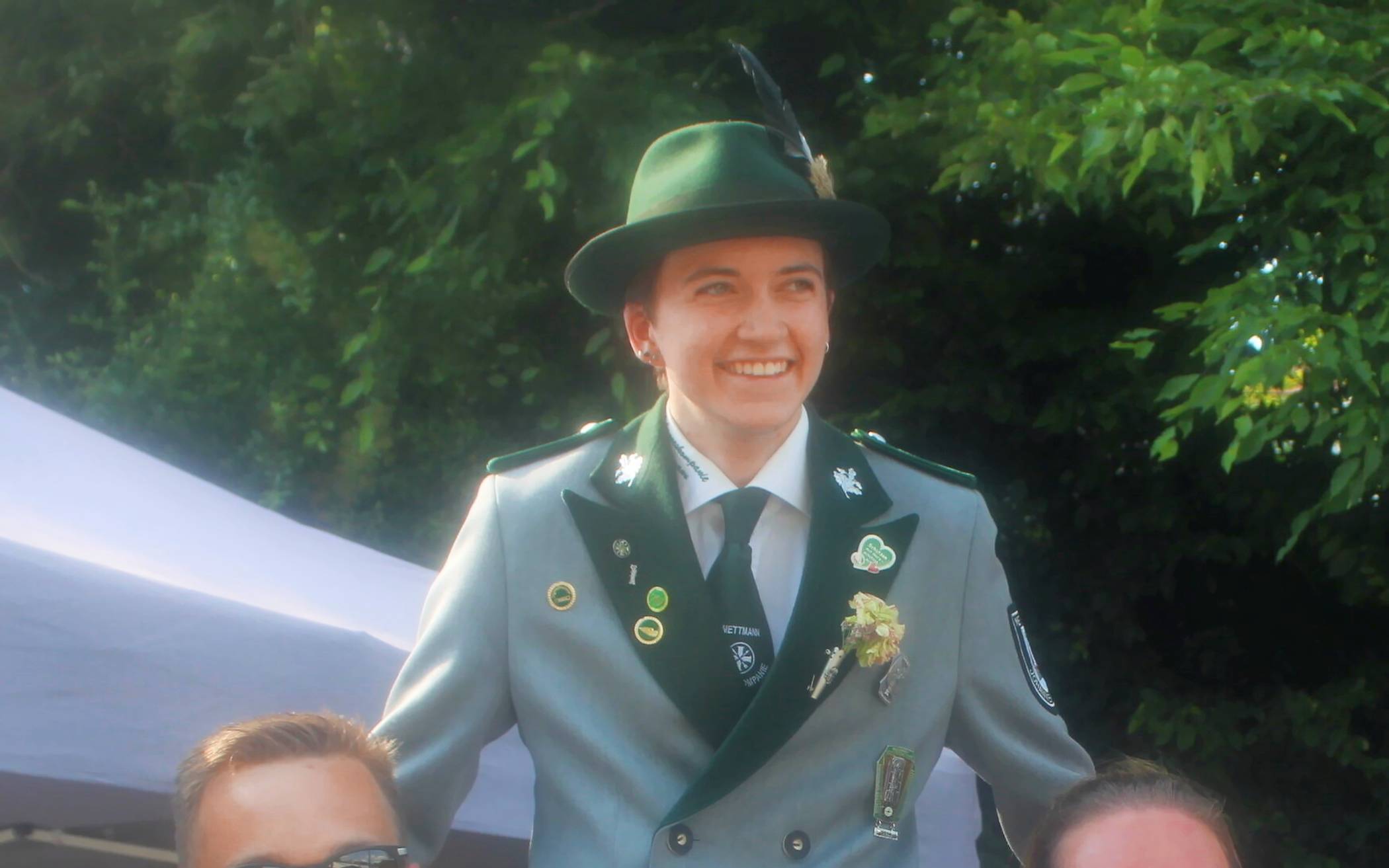 Felix Stein, der neue Jungschützenprinz, lässt