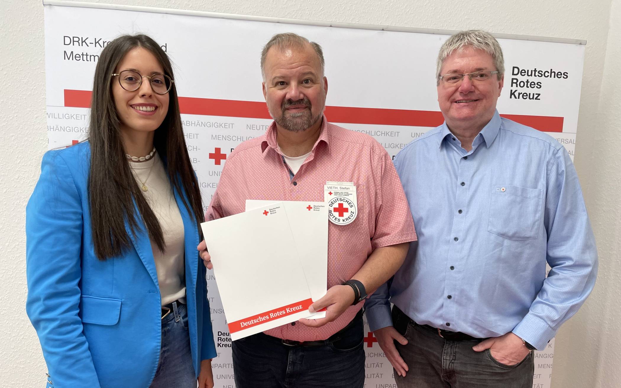 (v.li.) Jasmin Tighadouini, Stefan Vieth (Kreisgeschäftsführer