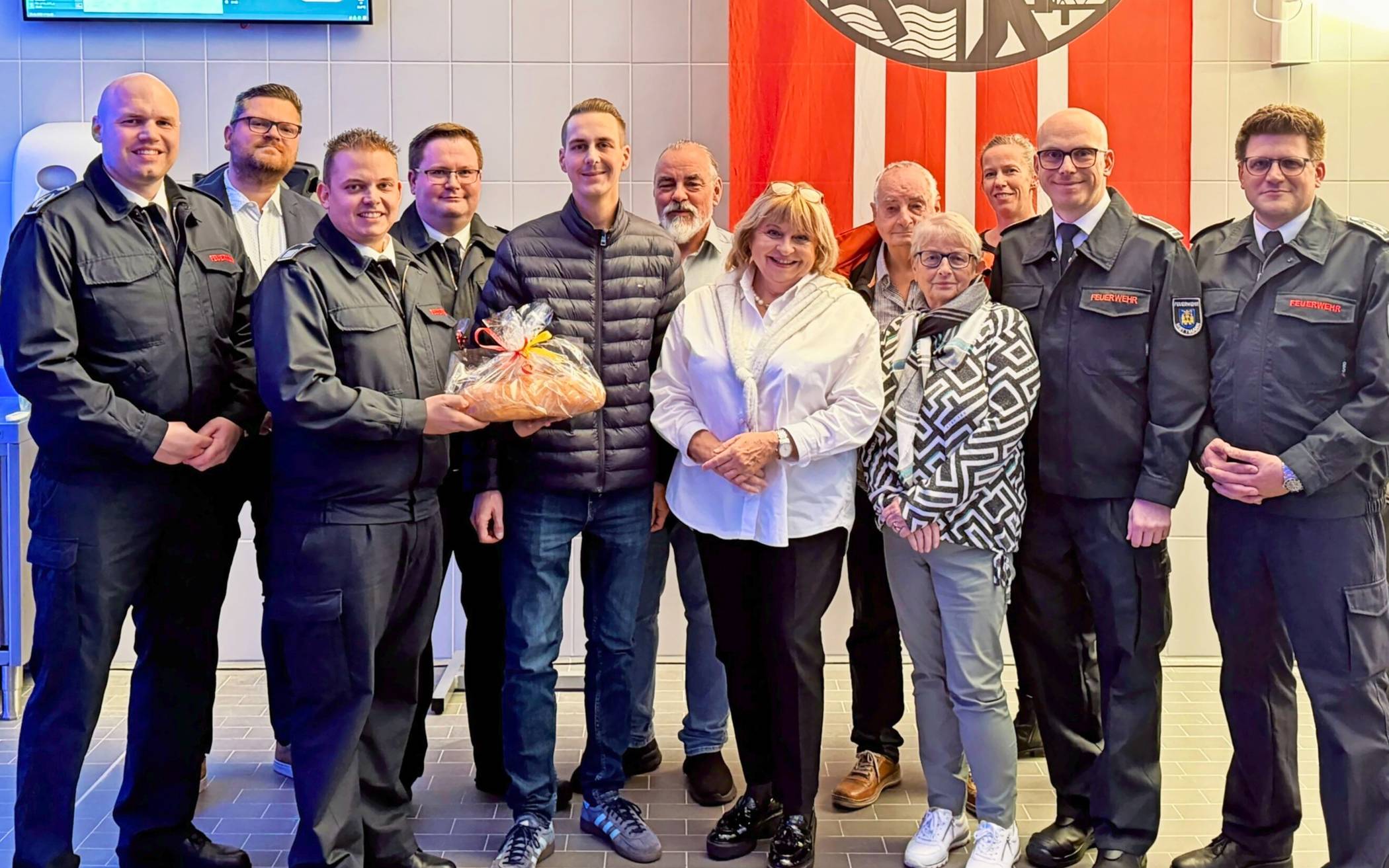  Zur Einweihung des Gerätehauses der Löschgruppe Obschwarzbach gab es eine kleine, interne Feier.  
