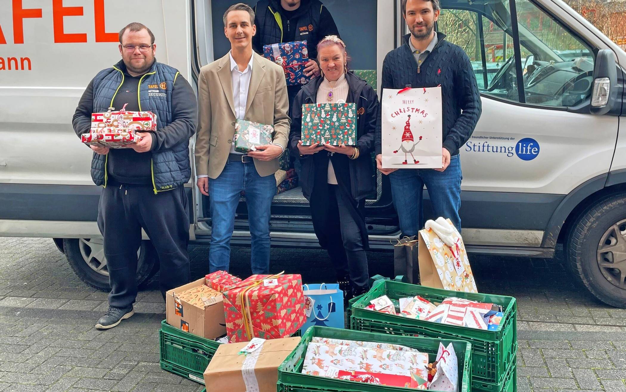 Bürgermeister André Bär und Abteilungsleiter Marco