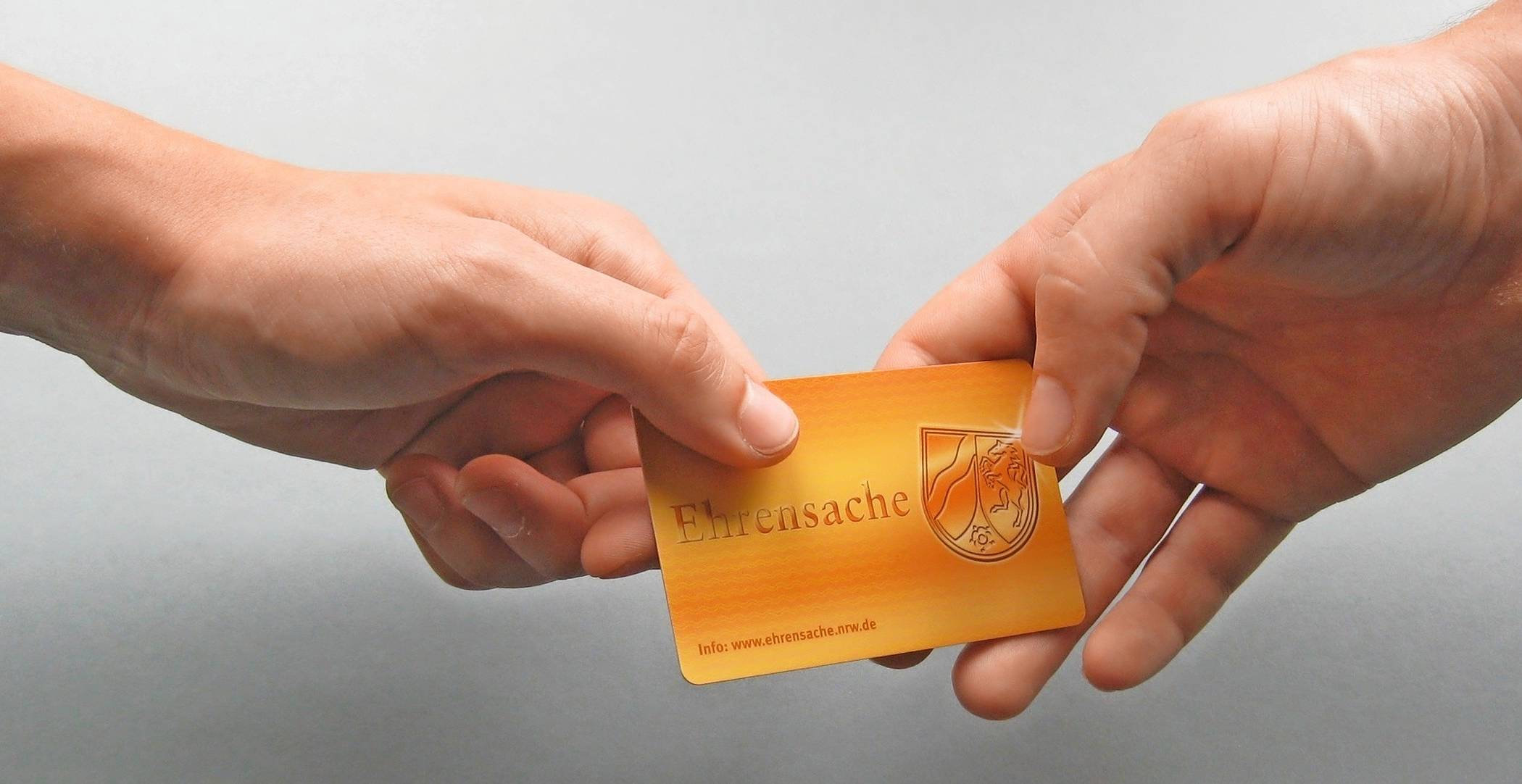  Bringt einige Vorteile für die Inhaber: die Ehrenamtskarte. 