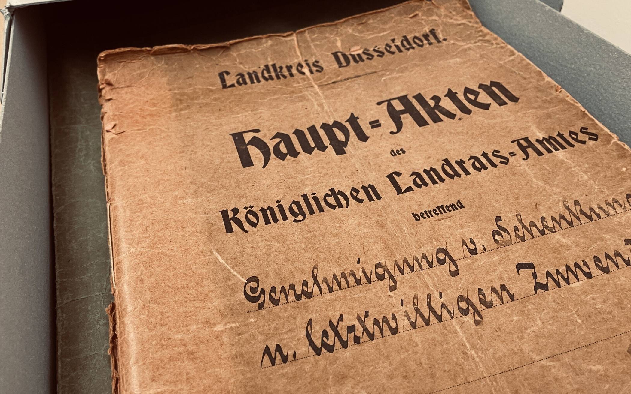 Eine typische preußische Akte des früheren