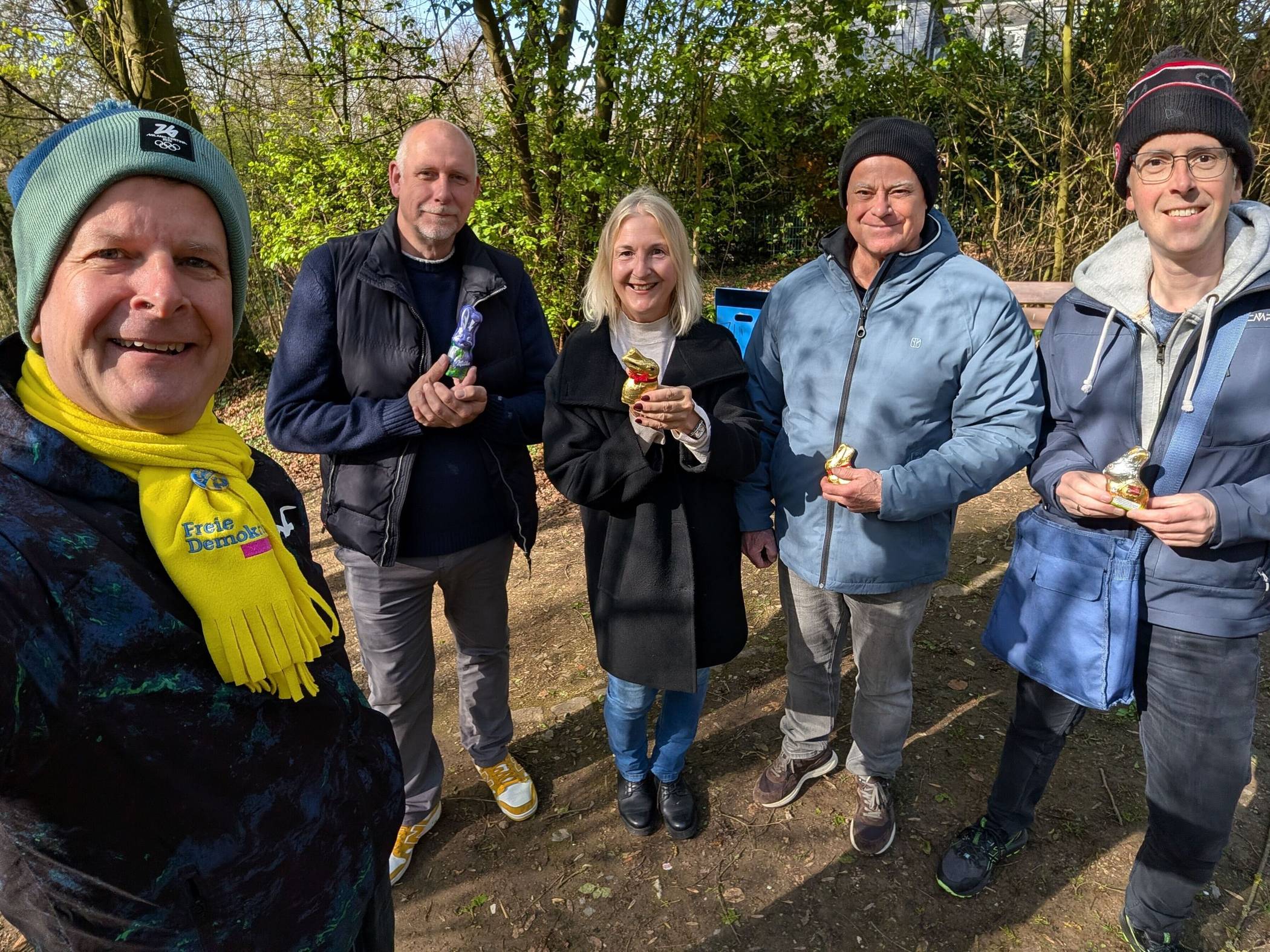 Liebegewonnene Tradition: Ostereiersuche mit der FDP Mettmann.  