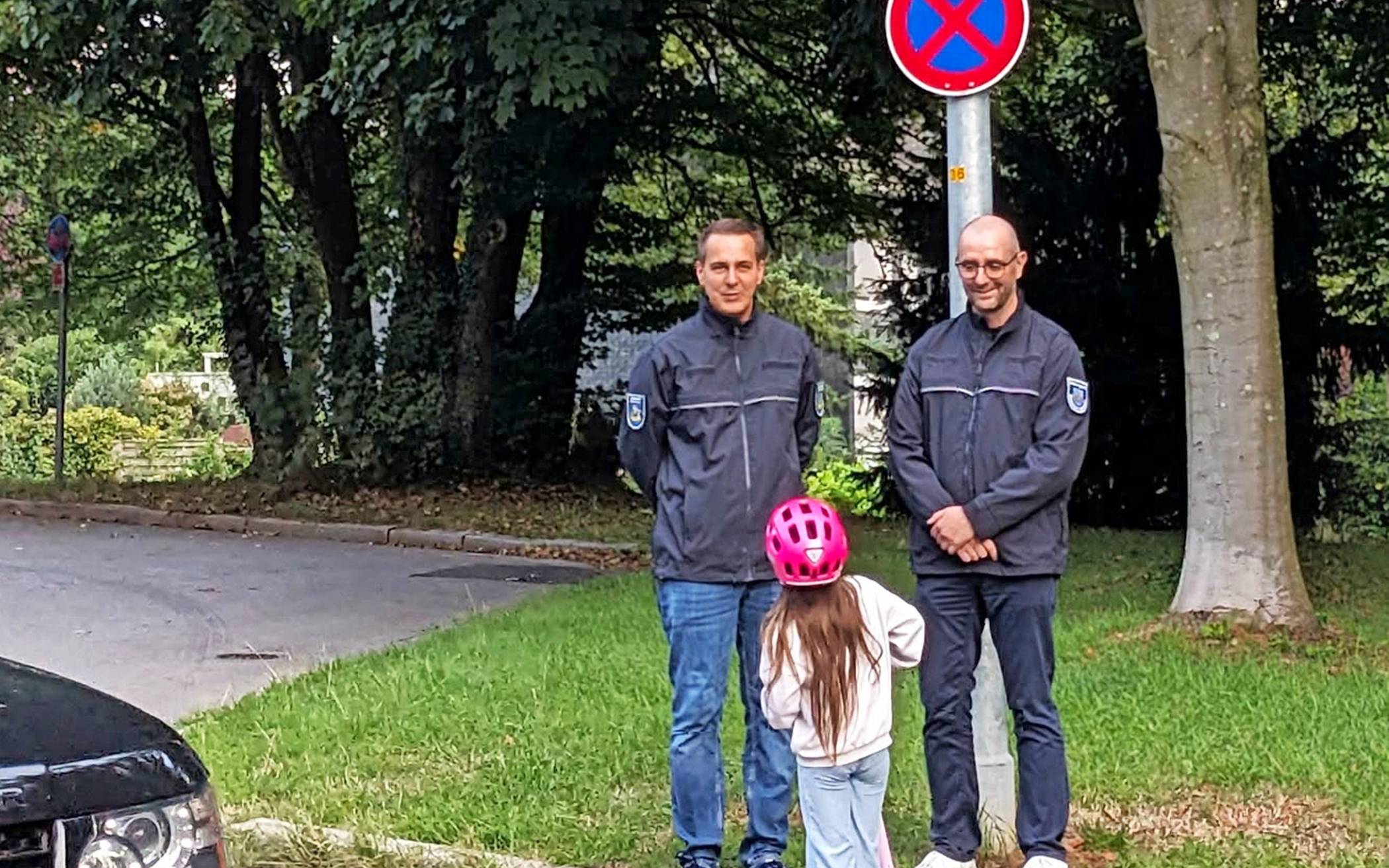 Bürgermeister André Bär und Benjamin Nowak
