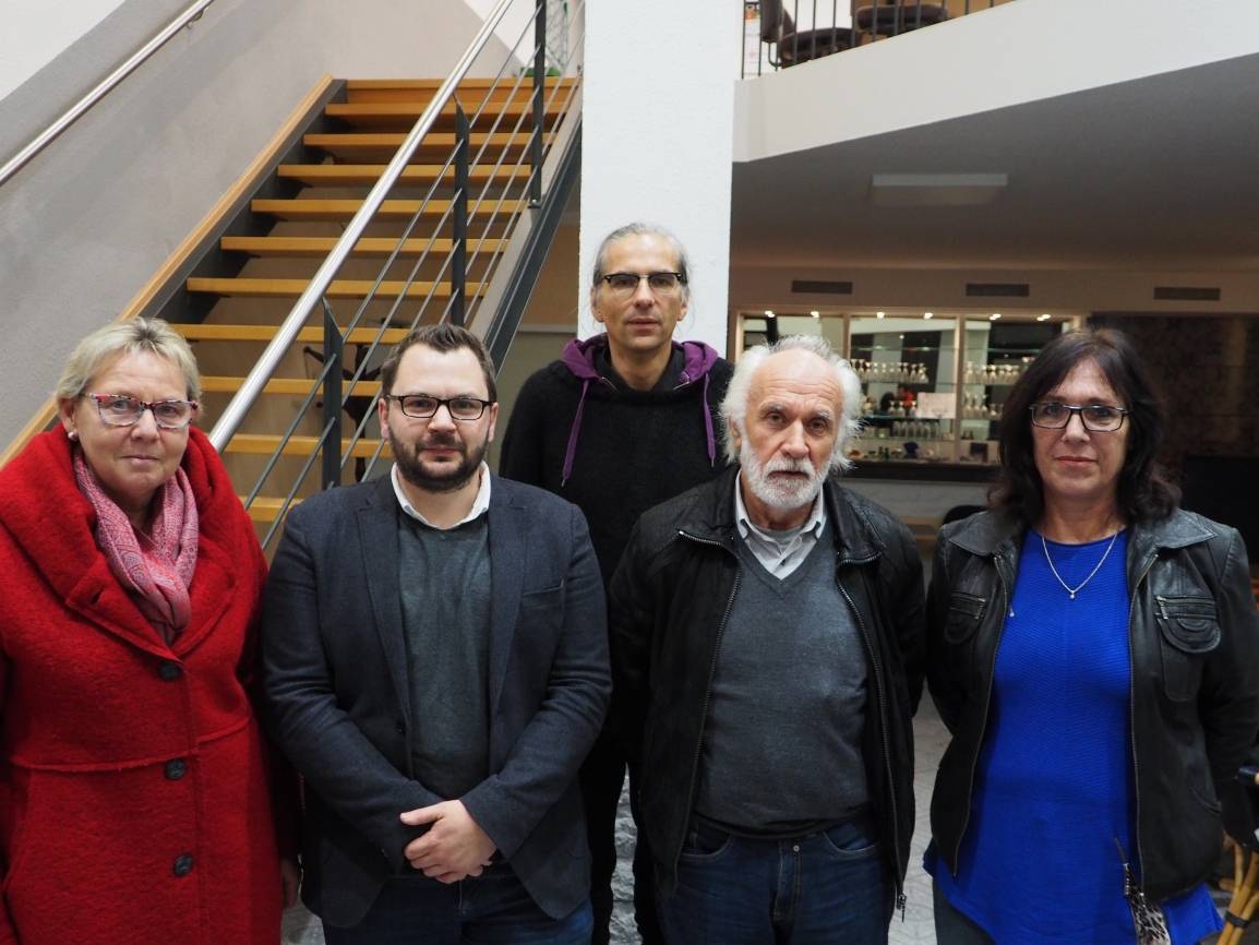  Ute Stöcker (CDU), Florian Peters (SPD), Nils Lessing (Grüne), Jürgen Gutt (Piraten/Linke) und Annette Mick-Teubler (CDU). 