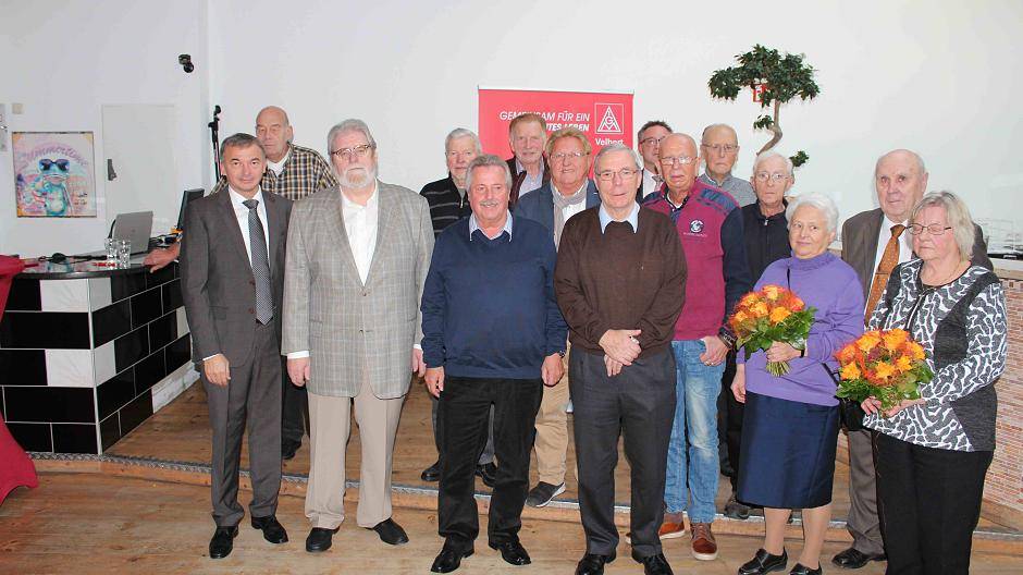 Jubilar-Ehrung der IG Metall Velbert - für 50, 60 und 70 Jahre Mitgliedschaft