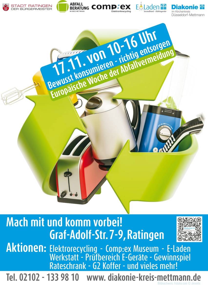 Initiative der Abfallberater des Kreises Mettmann und der Städte: Aktionstag zur Woche der Abfallvermeidung