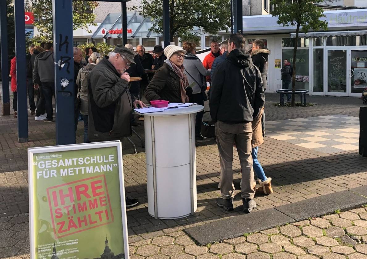 Bürgerinitiative „Gesamtschule für Mettmann“ sammelte Unterschriften