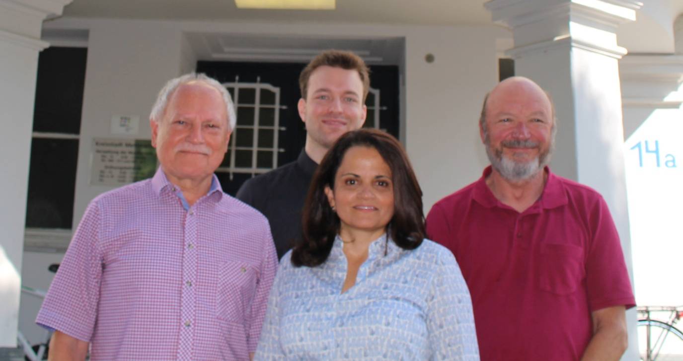  Ulrich Behrens, Markus Sich, Dr. Lucia Lima Brendel und Karl- Heinz Kensche bilden den neuen Vorstand des Fördervereins der Mettmanner Musikschule. 