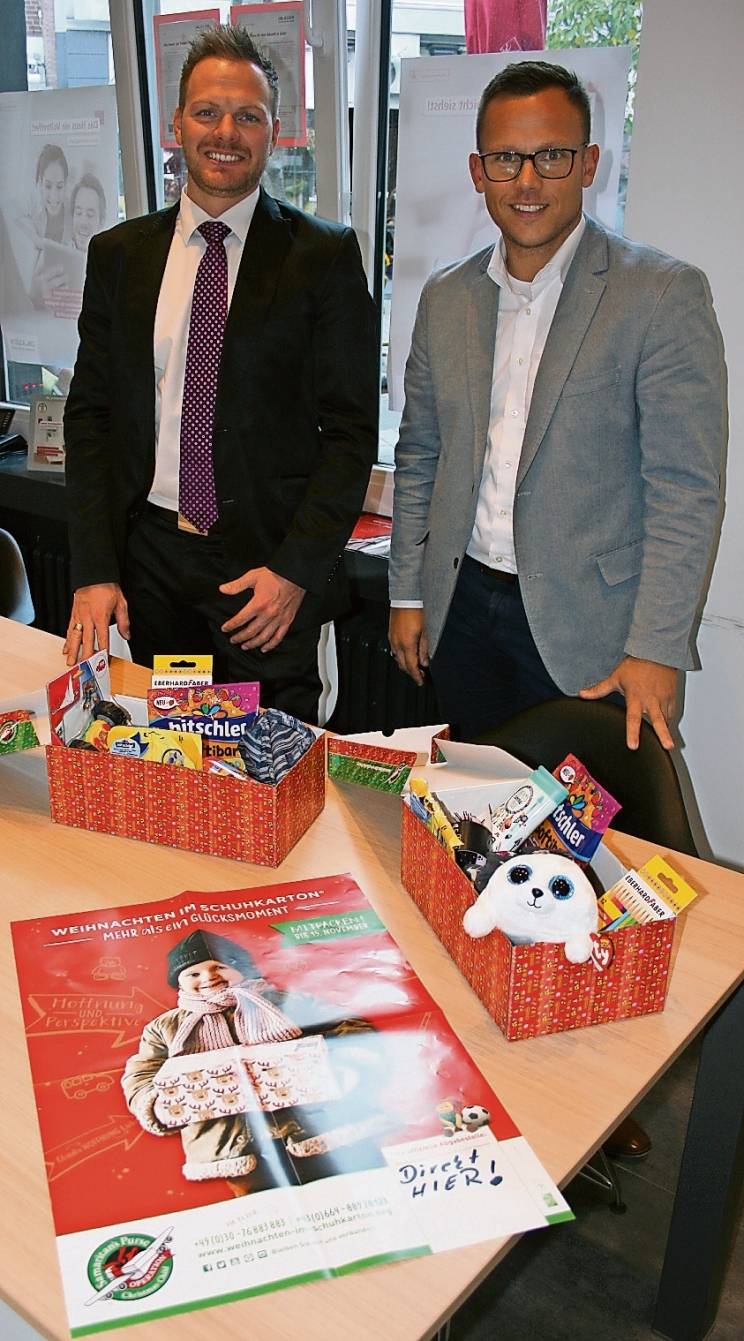  Daniel Erens und Björn Pätzold möchten Kindern helfen. 