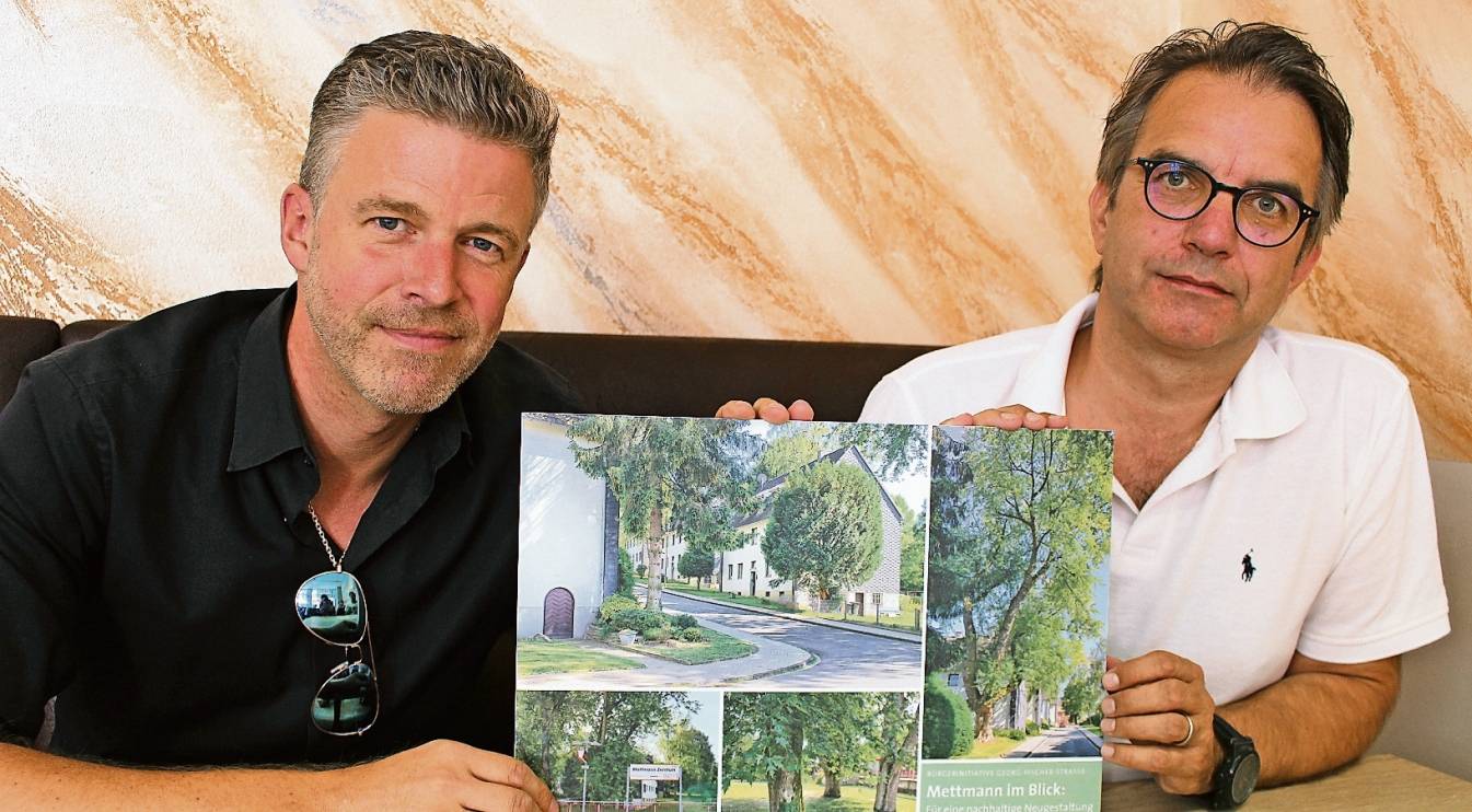  Tim Felgner und Jens Wendland sind die Sprecher der neuen „Bürgerinitiative Georg-Fischer-Straße“. 