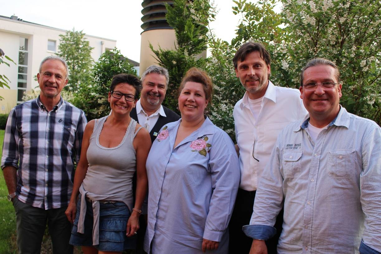  Andreas Konrad, Elke Speck, Jens-Christian Holtgreve, Cora Fuchs, Axel Ellsiepen und Ingo Grenzstein. 