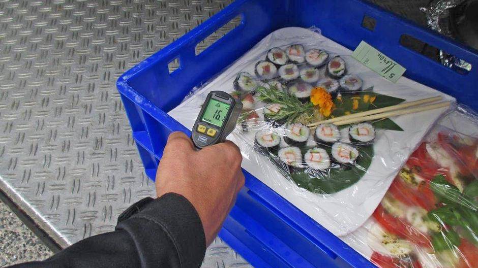 Sushi wurde zu warm transportiert