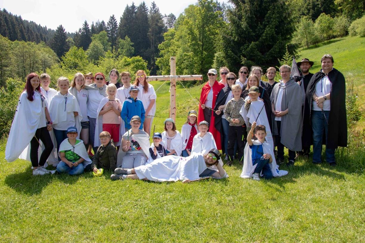  Bei ihrem Harry-Potter-Zeltlager hatten die Hexen und Zauberer der Johanniter-Jugend viel Spaß. 